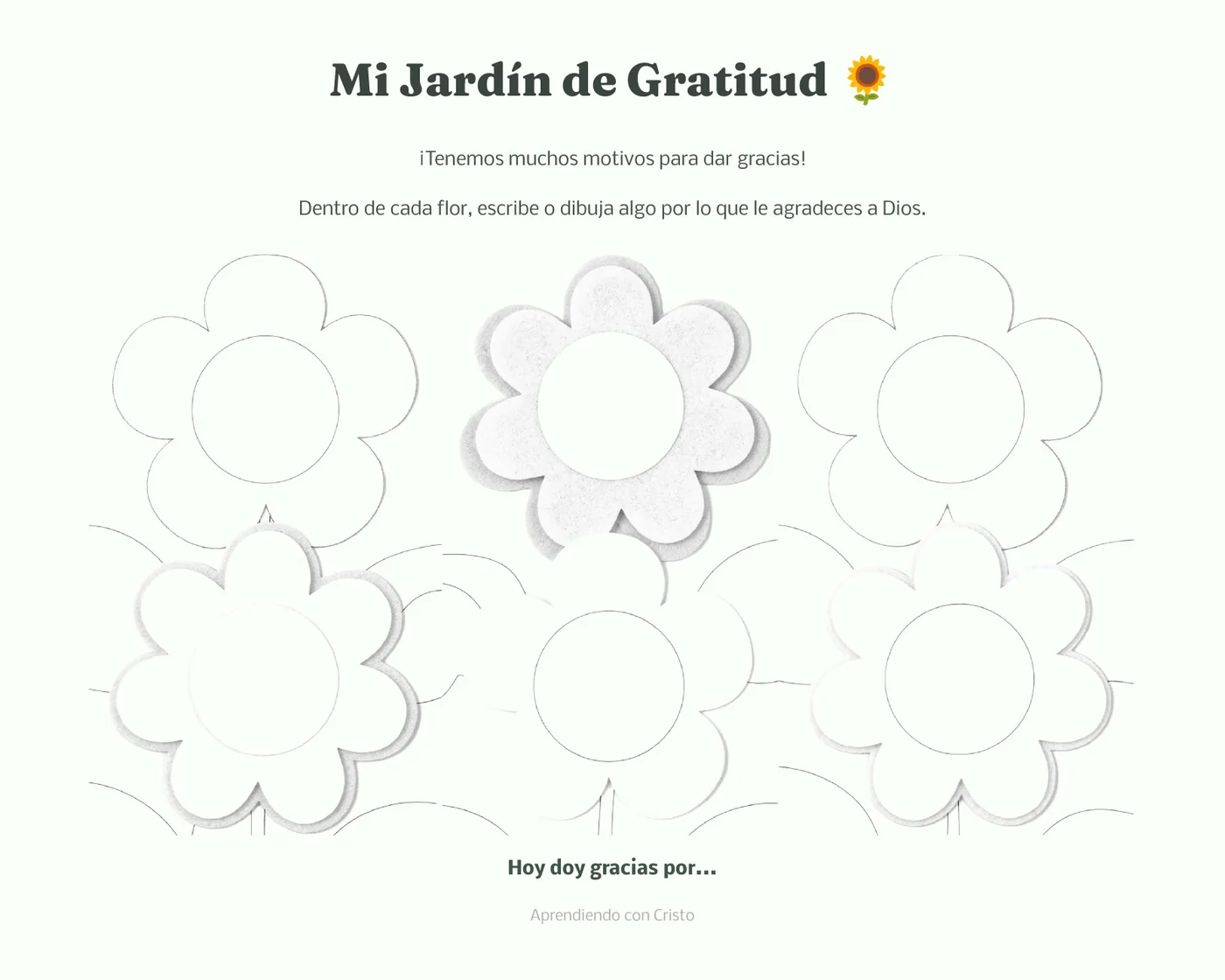 Actividad Jardín de Gratitud